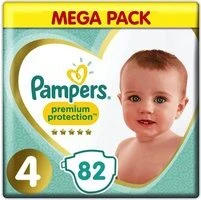 Pampers Premium Protection - Maat 4 - Mega Pack - 82 luiers Pampers Premium Protection - Maat 4 - Mega Pack - 82 luiers