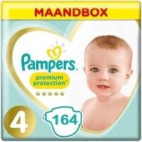 Pampers Premium Protection Maat 4 - 164 Luiers Maandbox Pampers Premium Protection Maat 4 - 164 Luiers Maandbox