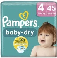 Pampers Baby-Dry maat 4 45 stuks Pampers Baby-Dry maat 4 45 stuks