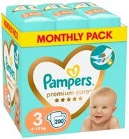 Pampers Premium care - luierbroekjes 200st N°3 (6-10kg)