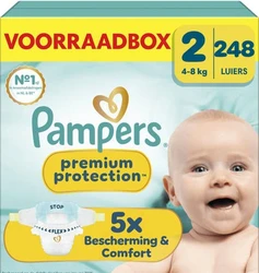 Pampers Premium Protection Maat 2 voorraadbox 248 luiers