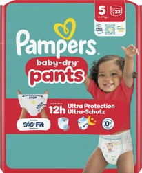 Pampers Baby-dry pants luierbroekje maat 5 verpakking Verpakking van Pampers Baby-dry pants luierbroekje maat 5, 23 stuks, met kind