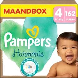 Pampers Harmonie Maandbox Maat 4 - 162 Luiers Pampers - Harmonie - Maat 4 - Maandbox - 162 stuks - 9/14 KG