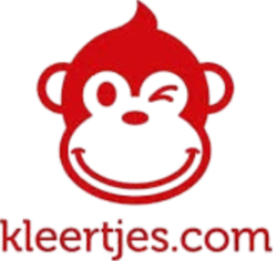 Kleertjes Logo van kleertjes met een aap